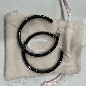 Uncommon James gunmetal Hoop Earrings